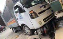 Xe tải tập lái cuốn xe máy vào gầm ở TP Biên Hoà