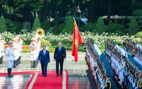 Cận cảnh Thủ tướng Phạm Minh Chính chủ trì lễ đón Thủ tướng Belarus