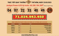 1 vé số Vietlott trúng giải Jackpot 71 tỉ đồng