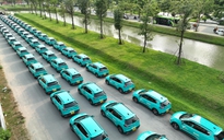 Cận cảnh hàng trăm taxi điện của tỉ phú Phạm Nhật Vượng tại TP HCM