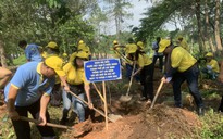 Đoàn đại biểu người Việt Nam ở nước ngoài trồng cây nhớ ơn Bác Hồ