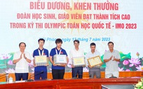 Thưởng 500 triệu đồng cho nam sinh giành HCV Olympic Toán quốc tế