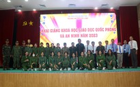 Trường ĐH Cửu Long khai giảng khóa giáo dục quốc phòng và an ninh