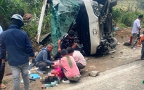 Tai nạn nghiêm trọng trên đèo Khánh Lê, 4 du khách nước ngoài tử vong