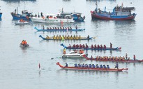 Hơn 300 vận động viên tham gia giải đua thuyền rồng truyền thống Đầm Nại