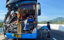 Xe khách biển số TP HCM bị tai nạn trên cao tốc Nha Trang - Cam Lâm, 2 người tử vong