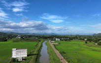 Toàn cảnh hồ thủy lợi ở Bình Thuận