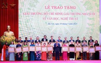 Bộ VH-TT-DL lên tiếng về việc chưa chi trả tiền thưởng Giải thưởng Hồ Chí Minh