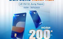 Hoàn ngay 200.000 đồng khi mở và chi tiêu thanh toán bằng thẻ tín dụng nội địa Napas Sacombank