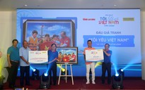 Giải Golf "Tôi yêu Việt Nam": Ca sĩ Tuấn Hưng đấu giá thành công bức tranh 300 triệu đồng