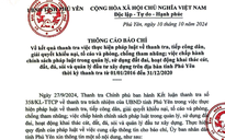 Phú Yên thông tin về việc thanh tra trách nhiệm của UBND tỉnh