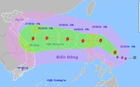 Bão Trami có thể mạnh cấp 12 hướng vào Trung Bộ, gây mưa lớn