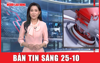 Bản tin Thời sự sáng 25-10: Cập nhật bão Trami: Hướng đi khó lường, cường độ tiếp tục mạnh