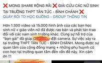 Trường THPT Tân Túc nói gì thông tin hàng ngàn clip nữ sinh bị quay lén trong nhà vệ sinh?