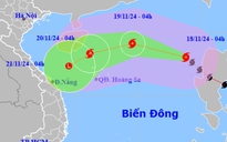 Bão Man-yi vào Biển Đông, hướng vào vùng biển Trung Trung Bộ