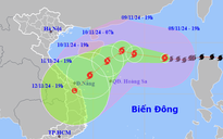 Bão số 7 đang mạnh cấp 14, giật cấp 17, liên tục chuyển hướng