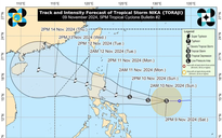 Bão mới gần Philippines mạnh lên, dự kiến hướng thẳng vào biển Đông