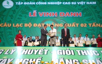 Ngành cao su vinh danh câu lạc bộ 2 tấn/ha và cá nhân tiêu biểu