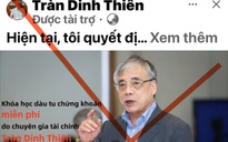 TS Trần Đình Thiên bị mạo danh mời đầu tư, bán khóa học tràn lan trên Facebook