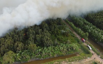 VIDEO: Toàn cảnh xuyên đêm khẩn trương chữa cháy rừng tràm ở Cà Mau