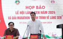 Công bố giải chạy marathon "Hành trình về Làng Sen 2024"