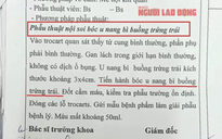 Làm rõ vụ bệnh nhân bị u buồng trứng phải, bác sĩ mổ bên trái