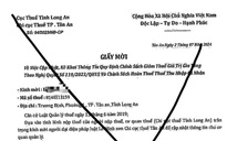 Long An xuất hiện các thông báo, giấy mời giả mạo cơ quan thuế