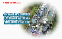 3 xe tải tông liên hoàn trên đường cao tốc Nội Bài - Lào Cai, 2 người thương vong