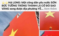 Làm rõ thông tin "người dân bị yêu cầu xóa hình cờ Tổ quốc sơn trên tường"