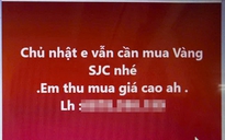 "Sóng ngầm" mua bán vàng miếng