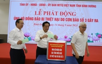 Ngay sau lễ phát động, Bình Dương đã có thêm 44 tỉ đồng ủng hộ đồng bào bị thiệt hại do bão số 3