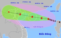 Bão số 3 cực kỳ nguy hiểm, khả năng sẽ mạnh tới cấp 16, giật trên cấp 17
