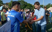 HLV Kim Sang Sik dự lễ khai mạc giải bóng đá công nhân, viên chức Việt Nam 2025