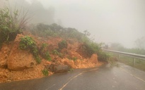 Đèo Đại Ninh tiếp tục sạt lở, Quốc lộ 28B bị chia cắt