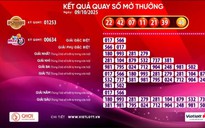 Kỳ quay số ngày 9-10, một tờ vé số Vietlott đã trúng giải hơn 36,7 tỉ đồng