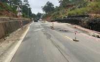 Hình ảnh ớn lạnh mặt đường trồi lên hơn 1m, nứt toác