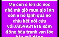Ám ảnh đoạn clip không hình của 3 mẹ con ngồi trên nóc nhà cầu cứu suốt nhiều giờ