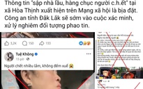 Số liệu thống kê số người chết tại xã bị phao tin "hàng  trăm người chết" do lũ dữ