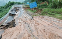 Khánh Hòa: Đèo Khánh Lê nứt toác, Quốc lộ 1 tê liệt