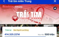 Hàng ngàn tấm lòng gửi tới bà con vùng lũ ở miền Trung qua cổng Zalopay