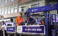 Đội xung kích Điện lực Quảng Trị xuất phát trong đêm, chi viện khắc phục điện tại Đắk Lắk