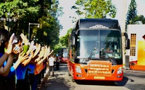 Toàn cảnh lễ xuất quân Đồng Nai lên đường chi viện Đắk Lắk sáng 25-11