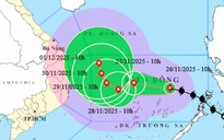 Bão số 15 có thể đổi hướng với 2 kịch bản tác động khác nhau