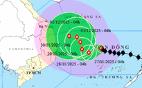 Bão số 15 mạnh lên, giật tới cấp 15, đổi hướng từ ngày 28-11