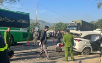 Vụ ô tô 7 chỗ đâm xe đầu kéo, 4 người chết: Tạm giữ khẩn cấp tài xế