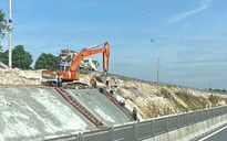 Gia cố để chống ngập trên tuyến cao tốc Vĩnh Hảo - Phan Thiết