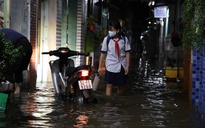 Triều cường dâng cao, nhiều tuyến đường TP HCM ngập sâu