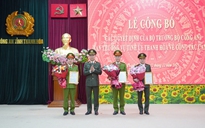 Công an Thanh Hóa trao các quyết định của Bộ trưởng Bộ Công an về công tác cán bộ