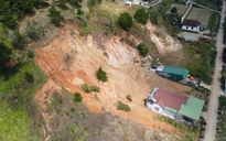 San gạt để khắc phục sạt lở tại khu đồi 35 ha ở Lâm Đồng