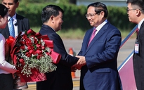 Thủ tướng Phạm Minh Chính tới thủ đô Vientiane, bắt đầu chuyến công tác tại Lào